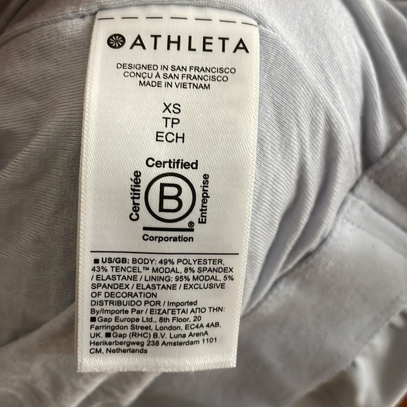 ATHLETA Women's Seasoft Bubble Hem Pullover Hoodie Size US XS In Snowflake Blue - Picture 7 of 12